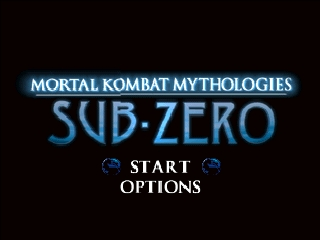 Mortal Kombat Mythologies: Sub-Zero title screen for Nintendo 64